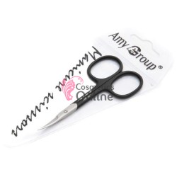 Forfecuta Amy Group pentru cuticule AMG10DD Negra cu varf curb